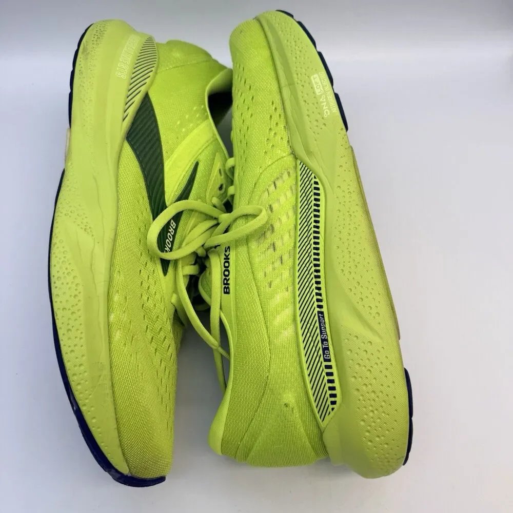 Brooks Adrenaline GTS 24 Men's Size 14D Acid Lime Sunny Lime Running Shoes